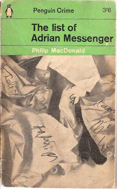 The List of Adrian Messenger by Philip MacDonald